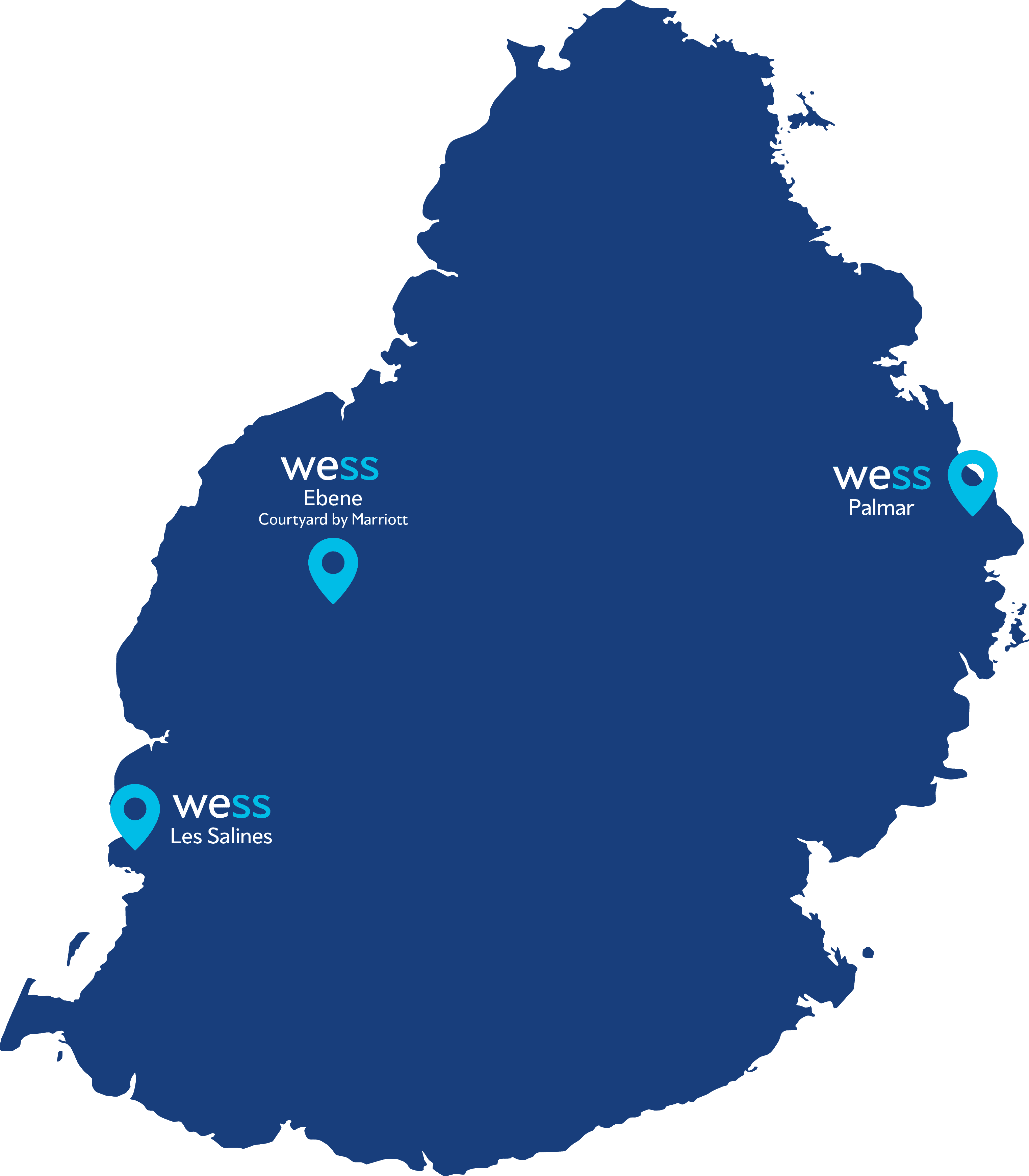 WESS Hotels locations map